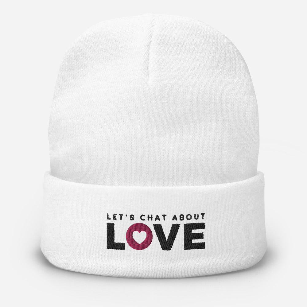 Let's Chat About Love - Embroidered Beanie - LetsChatAboutLove