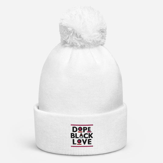 Dope Black Love - Pom pom beanie - LetsChatAboutLove