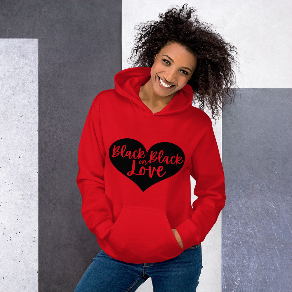 Black on Black Love - Unisex Hoodie