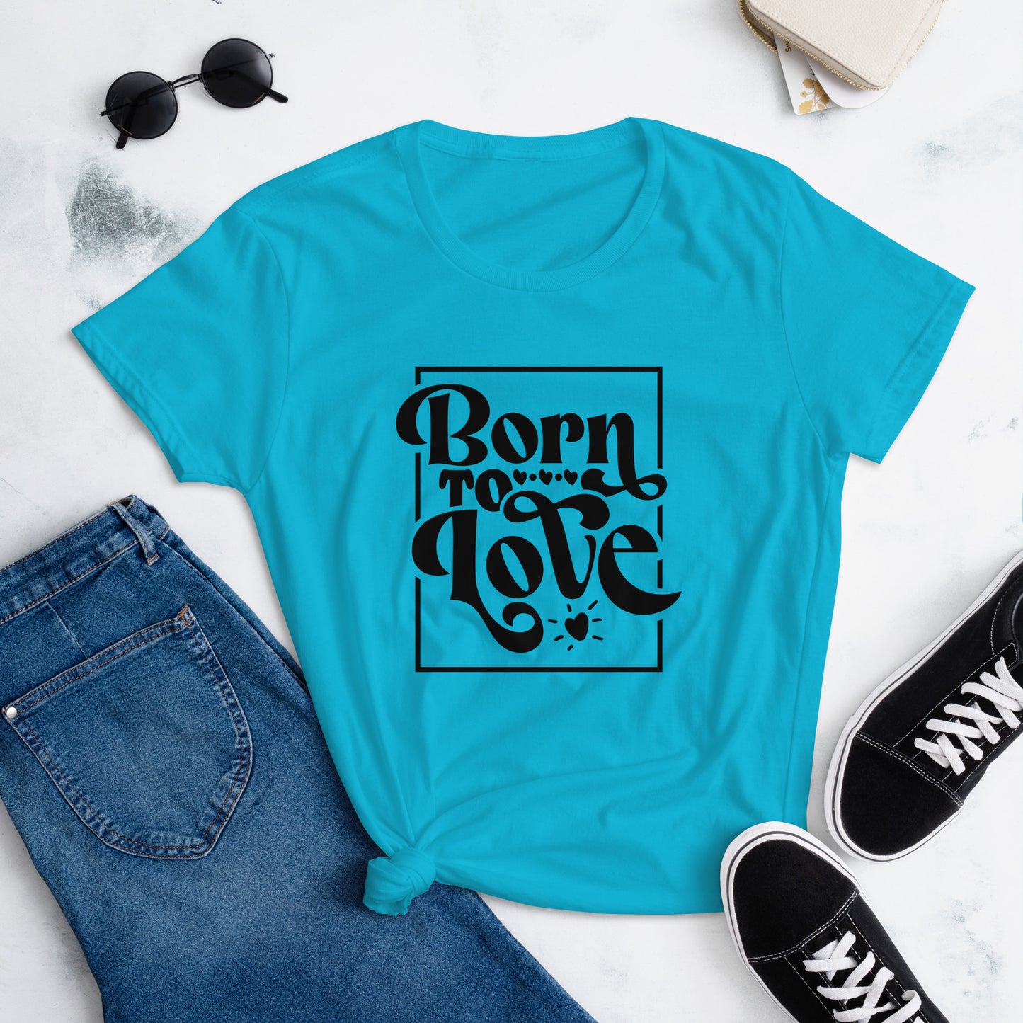 Born to Love - Women's Fitted Tee
