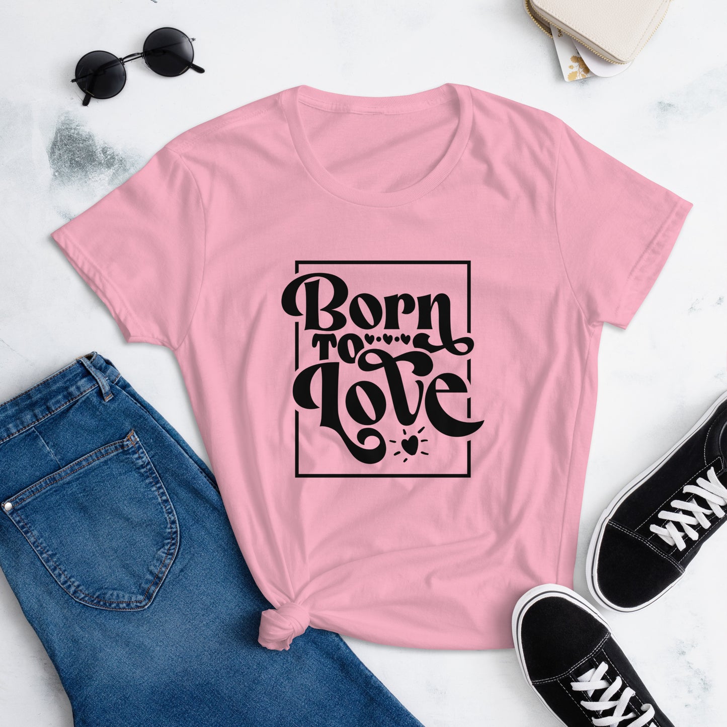 Born to Love - Women's Fitted Tee
