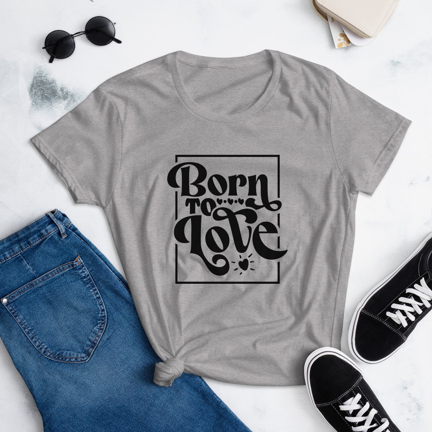 Born to Love - Women's Fitted Tee