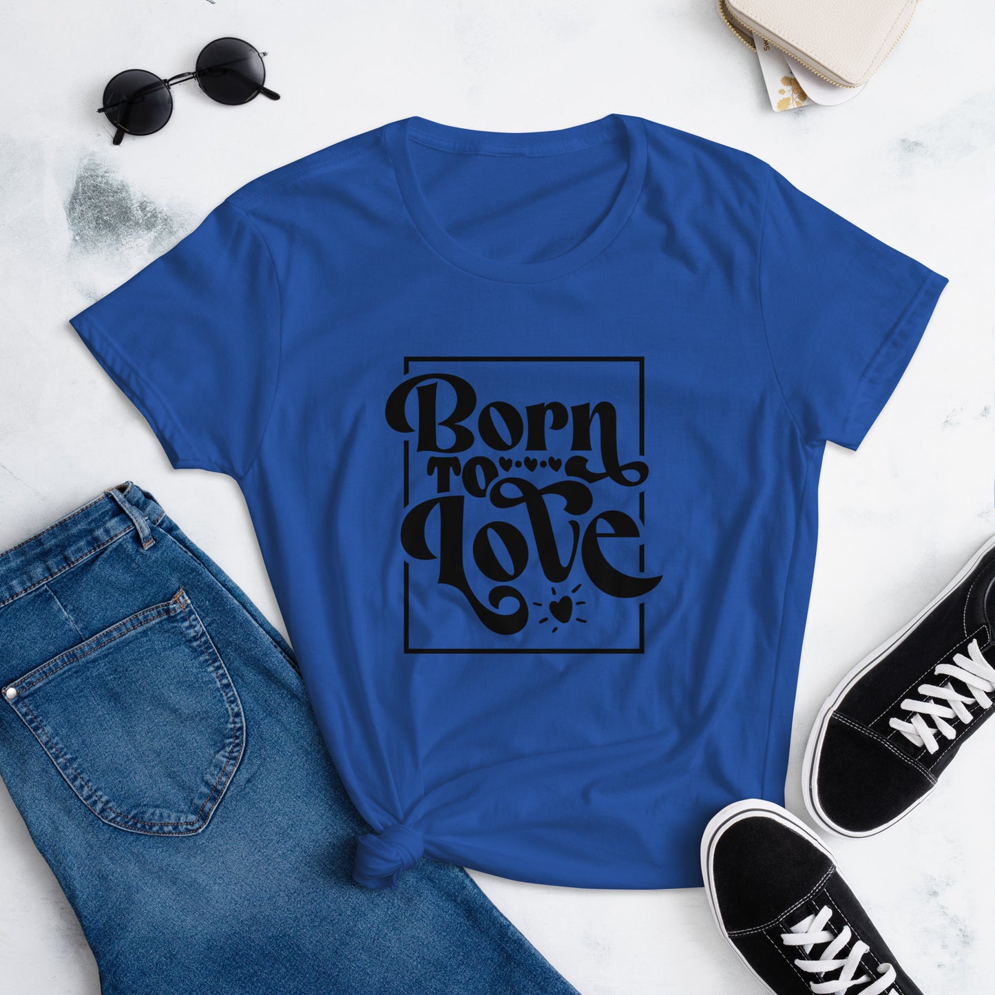 Born to Love - Women's Fitted Tee