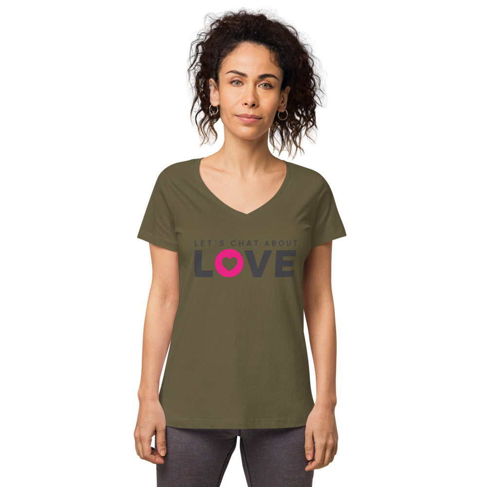 Let's Chat About Love - Women's Fitted Tee - LetsChatAboutLove