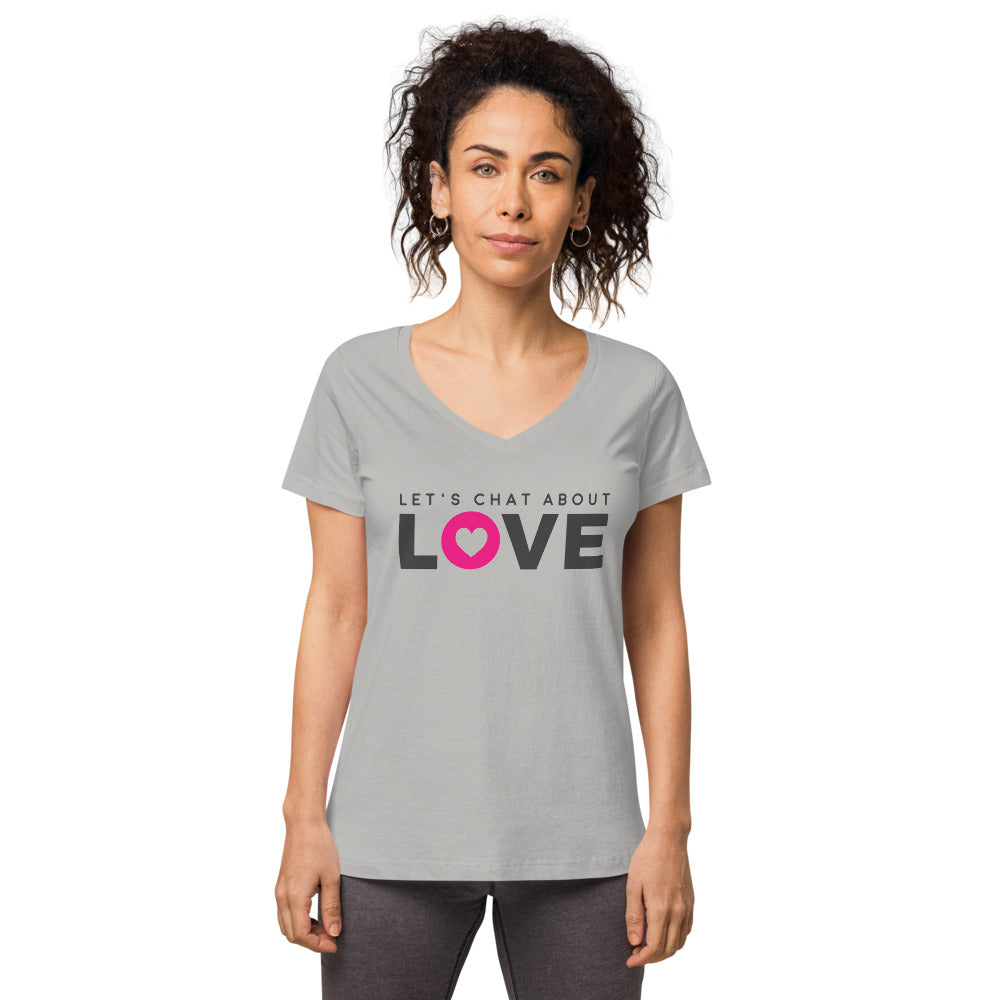 Let's Chat About Love - Women's Fitted Tee - LetsChatAboutLove
