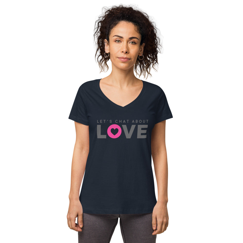 Let's Chat About Love - Women's Fitted Tee - LetsChatAboutLove