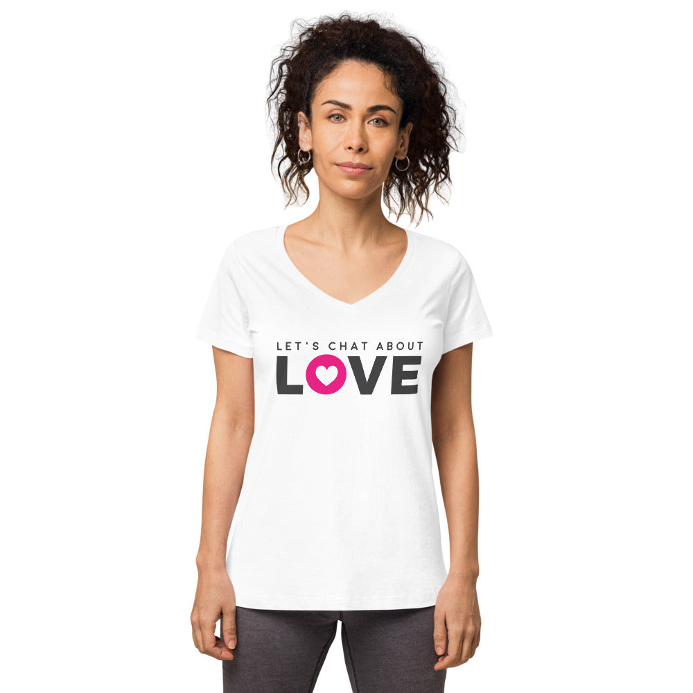Let's Chat About Love - Women's Fitted Tee - LetsChatAboutLove